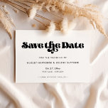 Guión retro vintage guardar la invitación de fecha<br><div class="desc">Elija un retro y una cosecha para su papelería boda. Clásico,  moderno y de moda,  se adapta a todas tus necesidades. Personalizable sencillo,  cambia el color del texto o el fondo como desee.</div>