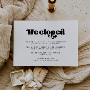 Guión retro vintage Se eludió la invitación