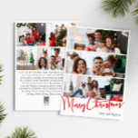 Guión rojo Feliz Navidad Vertical 6 Foto<br><div class="desc">Celebra la temporada con este guión rojo Festividad navideña vertical 6 tarjeta de vacaciones con un toque de elegancia. El diseño de la moda se caracteriza por una paleta de colores simple en rojo y blanco que evoca el espíritu acogedor del invierno. Su atractivo moderno y único y su redacción...</div>