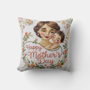 Guión sentimental Cojín decorativo del Día de la M