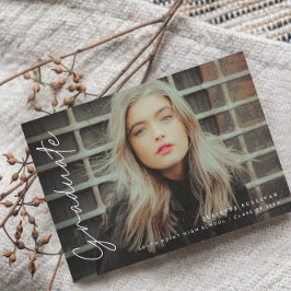 Guión simple 4 Invitaciones a graduación de fotos