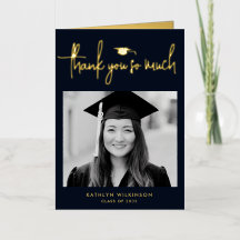 Guión simple moderno de agradecimiento de graduaci