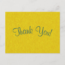 Guión simple - papiro dorado Tarjeta de agradecimi