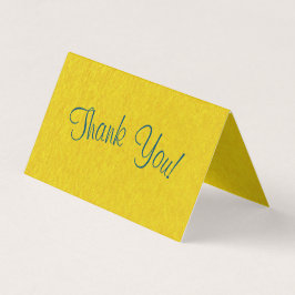 Guión simple - papiro dorado Tarjeta de agradecimi