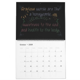 Guiones de pizarra calendario mensual de 2024
