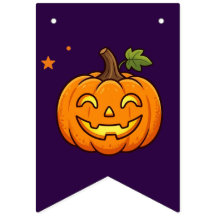 Guirnalda de banderines de calabaza linda feliz Ha