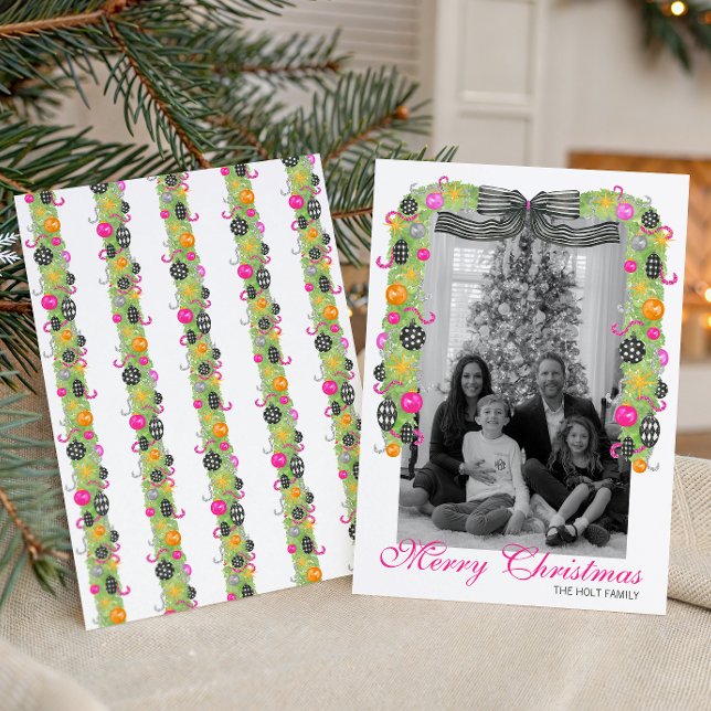Guirnalda de Navidad brillante Preppy de acuarela  (Subido por el creador)