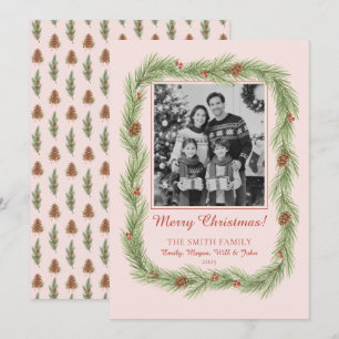 Guirnalda de Navidad Grandmillennial y Foto de Piñ