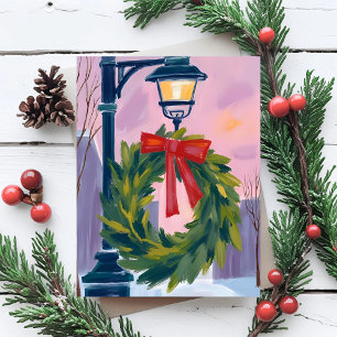 Guirnalda de Navidad Poste de Luz de la Ciudad Acu