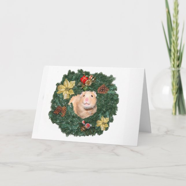 Guirnalda del hámster y del navidad (Anverso)
