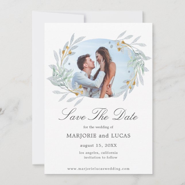 Guirnalda Gentle Botanics ⎥ Foto tarjeta de aviso  (Anverso)