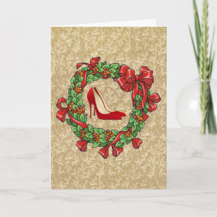 Guirnalda roja de los zapatos/del navidad del
