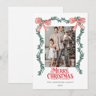 guirnalda verde Navidad Personalizada Foto Persona