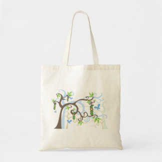 Guisante azul en una bolsa de asas de Baby Shower