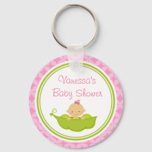 Guisante en los favores de encargo del llavero de