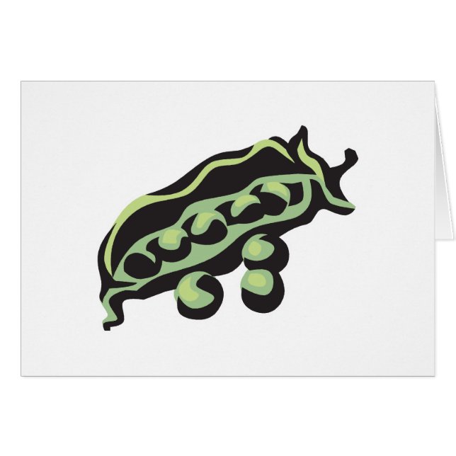 guisantes en una vaina (Anverso (Horizontal))