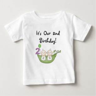 Guisantes gemelos en camisetas y regalos de cumple