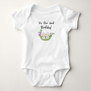 Guisantes gemelos en camisetas y regalos de cumple