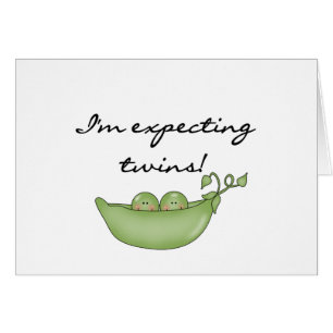 Guisantes gemelos en una vaina