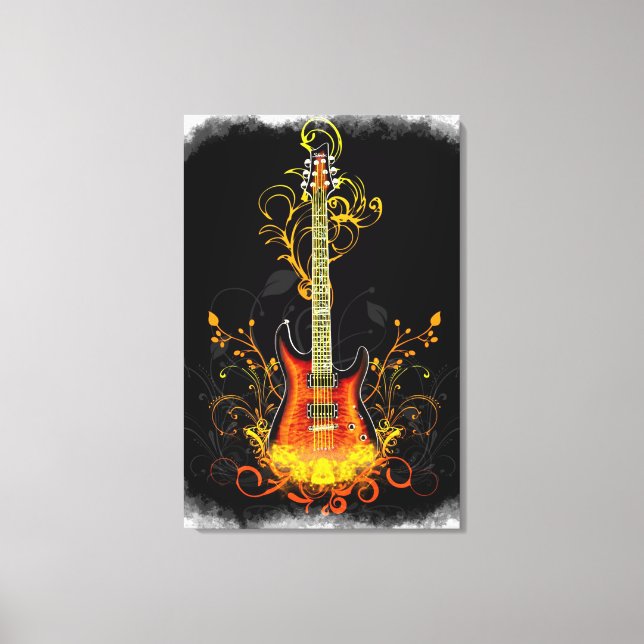 Guitar Art 1A Lienzo envuelto (Anverso)