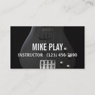 Guitar Lesson Music Instructor Tarjetas de Negocio
