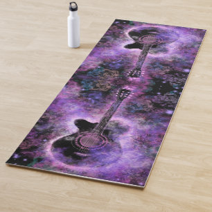 Guitar Melody Purple Yoga Mat música relajante