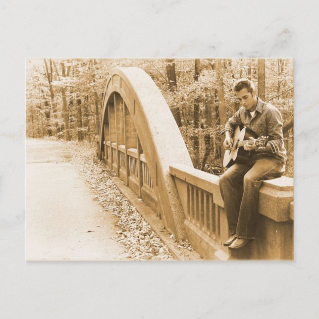 Guitar Pickin' en la postal puente (Anverso)
