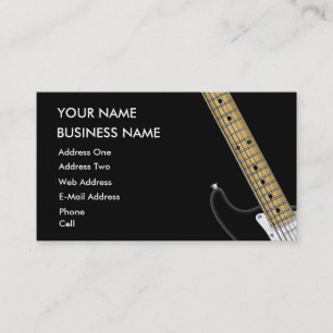 Guitar - Tarjeta de presentación de música