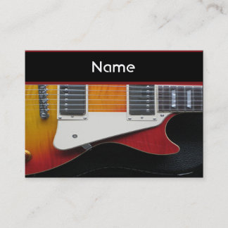 Guitar tarjeta de visita