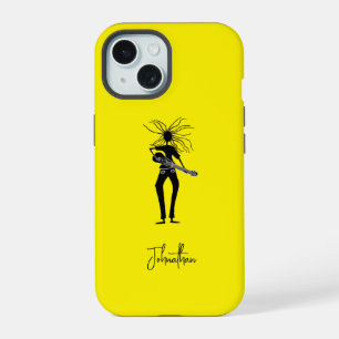 Guitarista de silueta personalizada