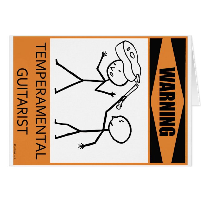 Guitarista de temperatura de advertencia (Anverso (Horizontal))