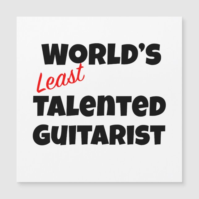 Guitarista menos talentoso del mundo (Anverso)
