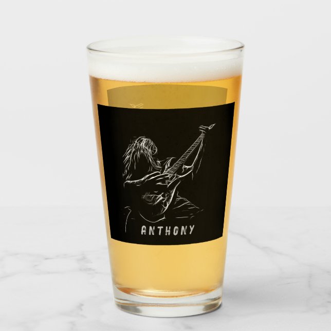 Guitarista Silhouette (Anverso (lleno))