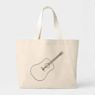 Guitarra acústica, bolsas de dibujo de contorno