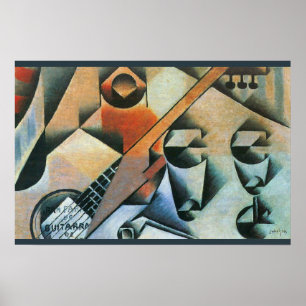 Guitarra (Banjo) y Gafas, Juan Gris, Arte Antiguo