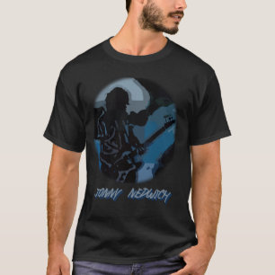 Guitarra Bluegrey Moodlit de la camiseta de