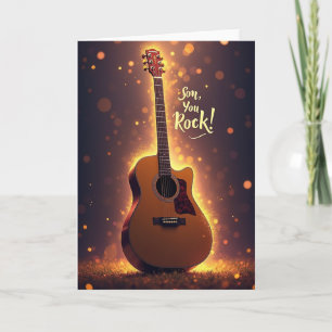 Guitarra Brillante Hijo, Tarjeta de Rock
