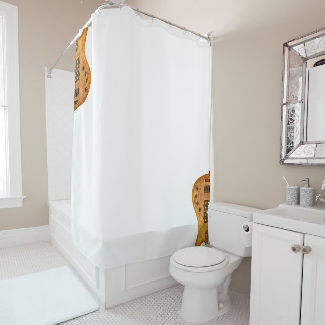 Guitarra burra... cortina de ducha. (In situ)