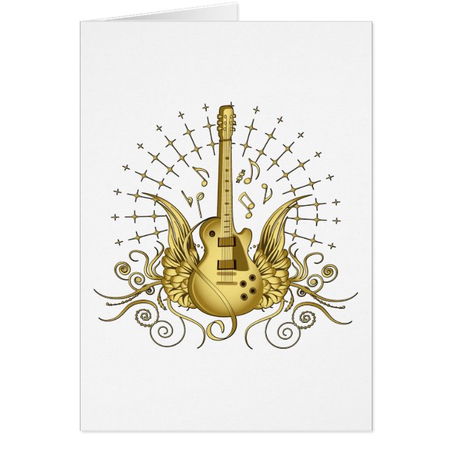 Guitarra de ala dorada (Frente)