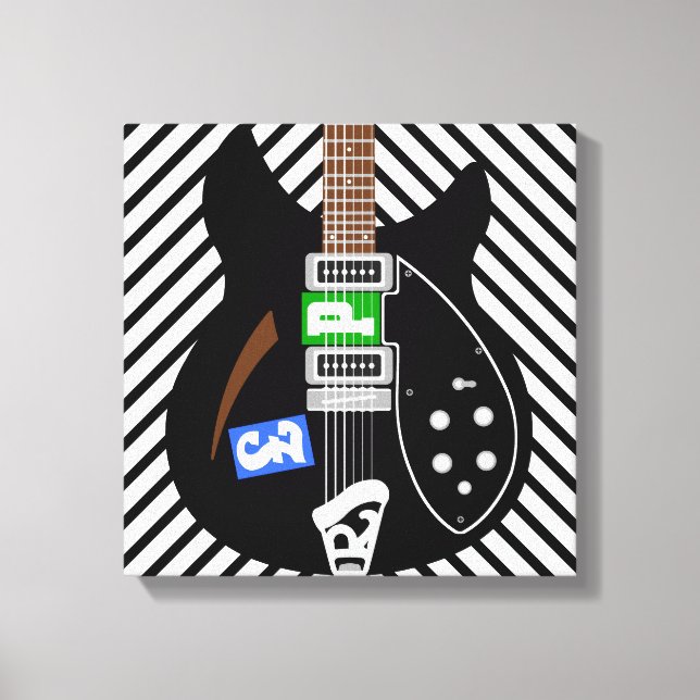 Guitarra de arte Mod Pop (Anverso)
