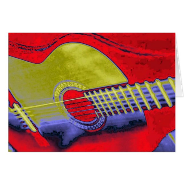 Guitarra de arte pop (Anverso (Horizontal))