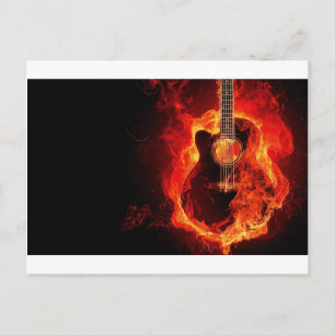 guitarra de música llama notas de fuego baile Dest
