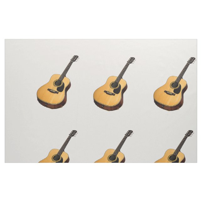 Guitarra de Niño Bebé Tela de Algodón Gris  ("Cuarto gordo" (fat quarter))