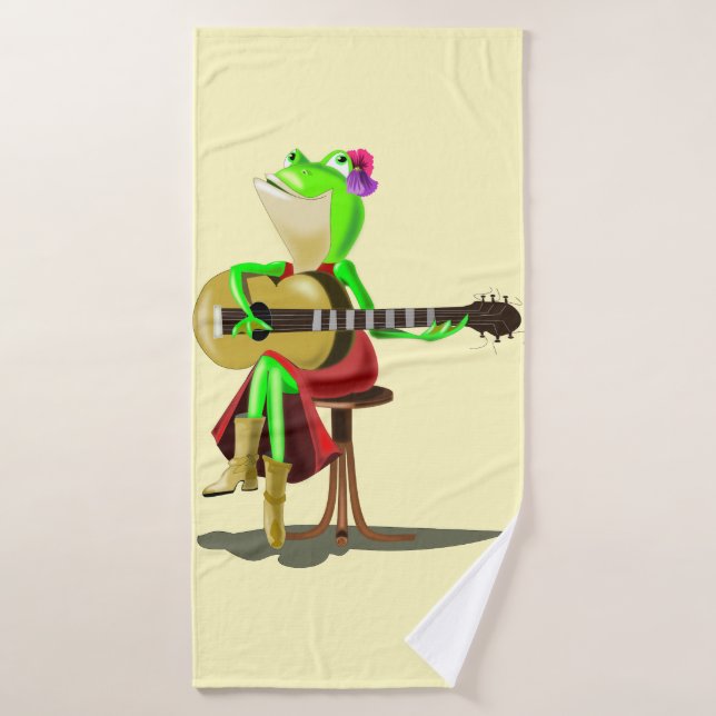 Guitarra De Rana (Toalla de baño)