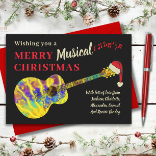 Guitarra de Rock and Roll de Navidad