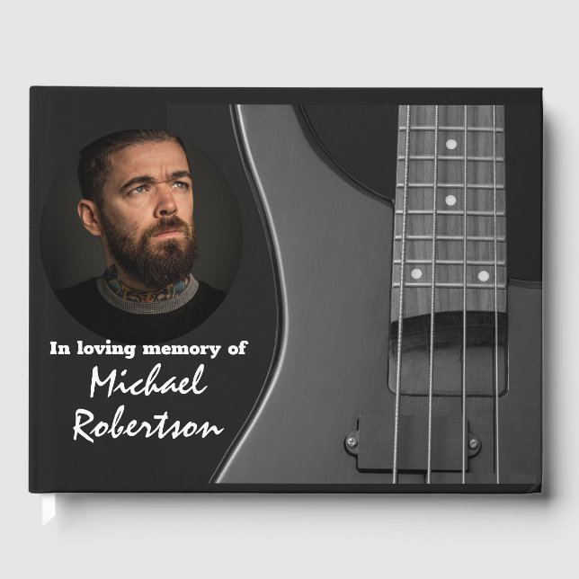 Guitarra eléctrica de burro en libro de invitados  (Anverso)