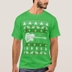Guitarra Eléctrica Navidades feos Sweater Happy Ho