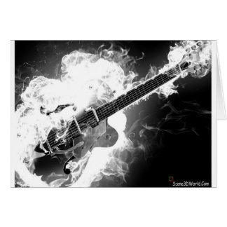 Guitarra Eléctrica Rockabilly en el Monocromo de F