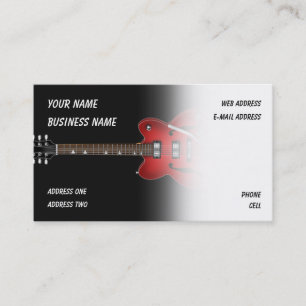 Guitarra eléctrica - Tarjeta de presentación de mú