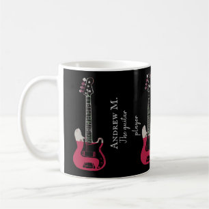 Guitarra eléctrica / taza de café guitarrista